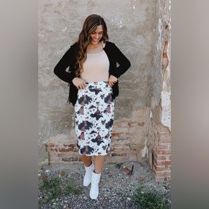 Cow Print Skirt